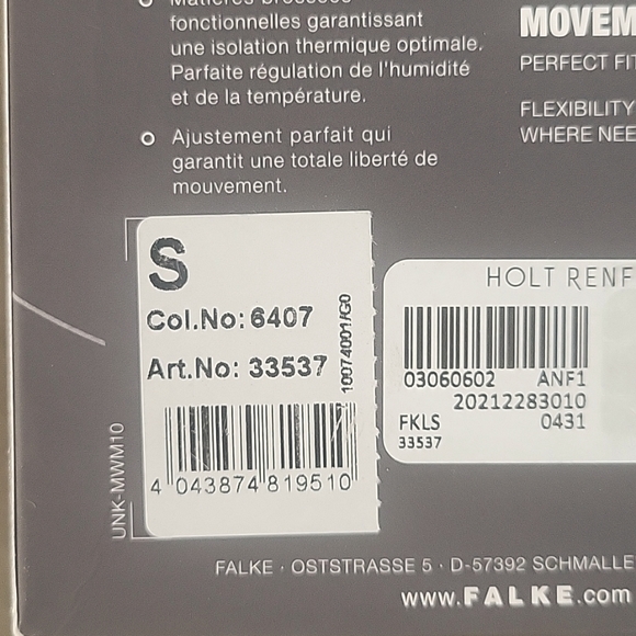 SOLD Falke Germany slim fit underlayer - Picture 6 of 6